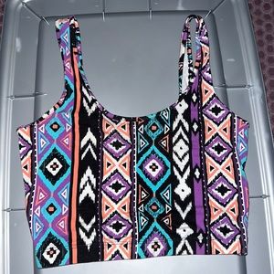A forever 21 multicolor crop top
